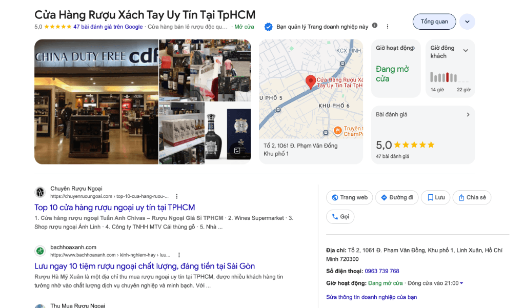 Rượu Xách Tay Search Console Proof