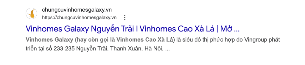 Vinhomes Galaxy Nguyễn Trãi