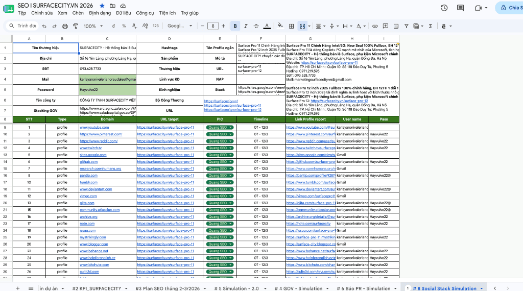 Mạng Lưới Social Entity Stack