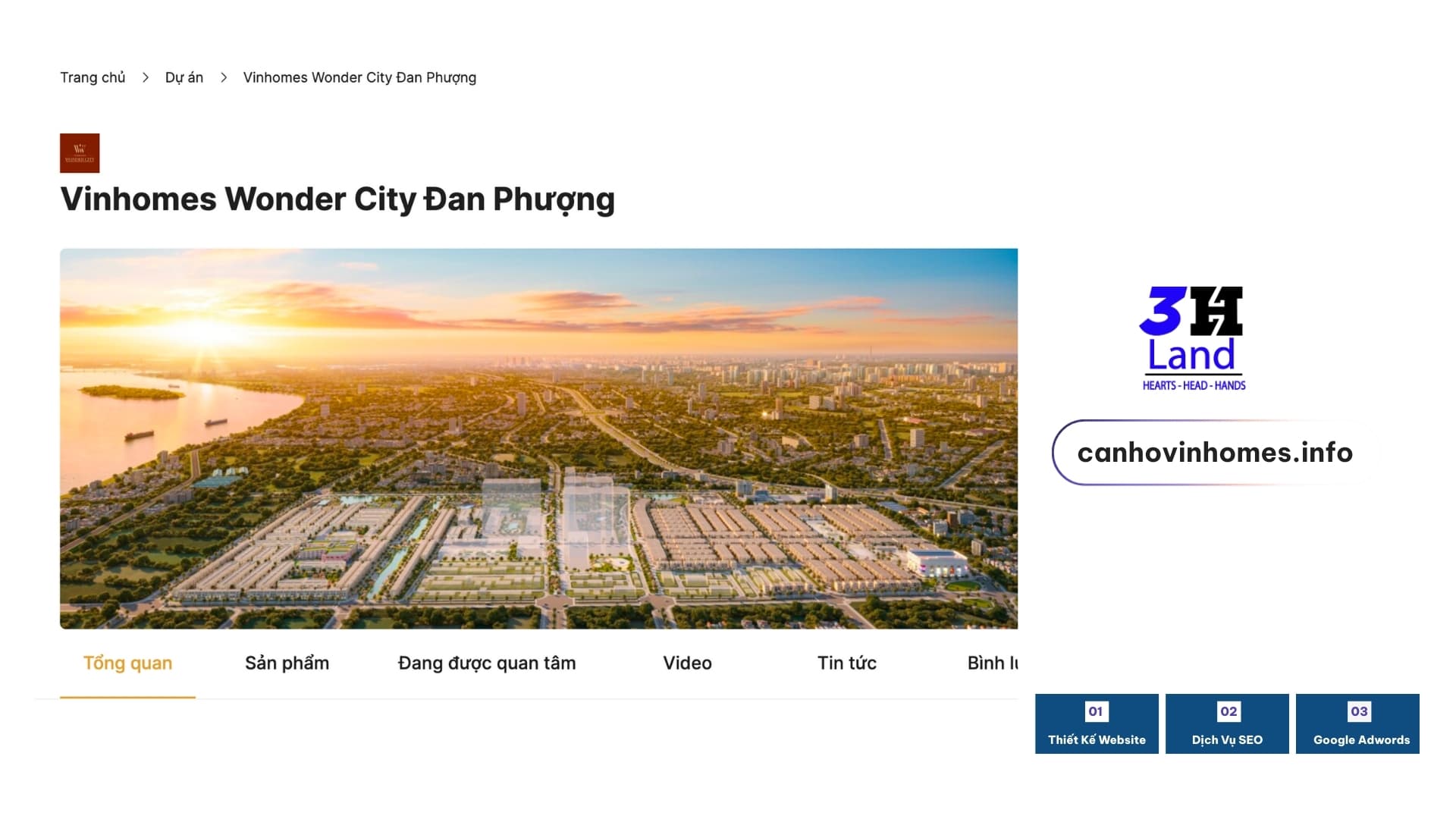 Case Study SEO VINHOMES – Top 1 hàng loạt từ khóa 3 tháng
