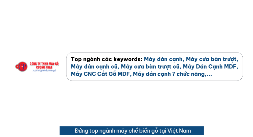 Đứng top ngành máy chế biến gỗ tại Việt Nam