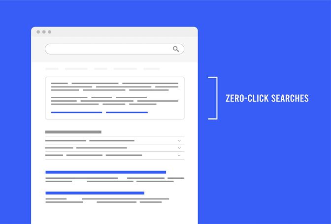 Mô hình tìm kiếm không nhấp chuột Zero-click Searches trên trang kết quả tìm kiếm Google
