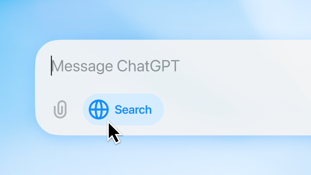 Giao diện tìm kiếm trực tiếp trên ChatGPT Search