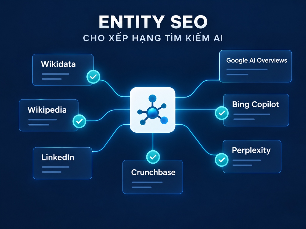 Mô hình Entity SEO cho xếp hạng tìm kiếm AI