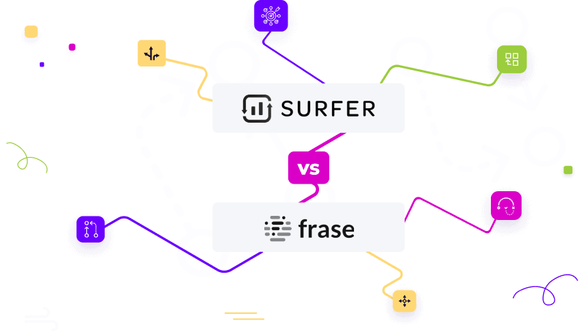 So sánh công cụ tối ưu dàn ý và bài viết Surfer AI và Frase