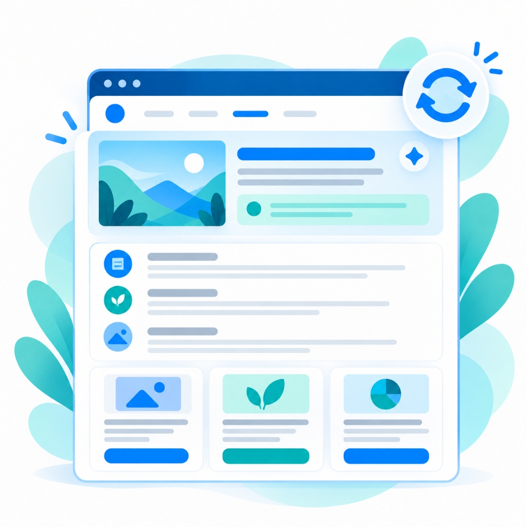 Cập nhật nội dung định kỳ và tối ưu bố cục bài viết trên website