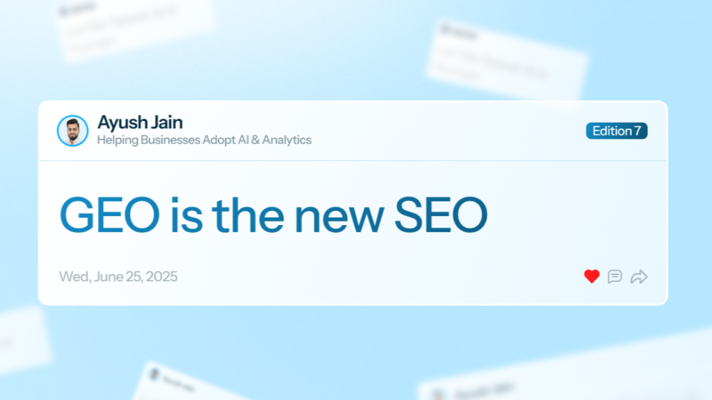 GEO is the new SEO