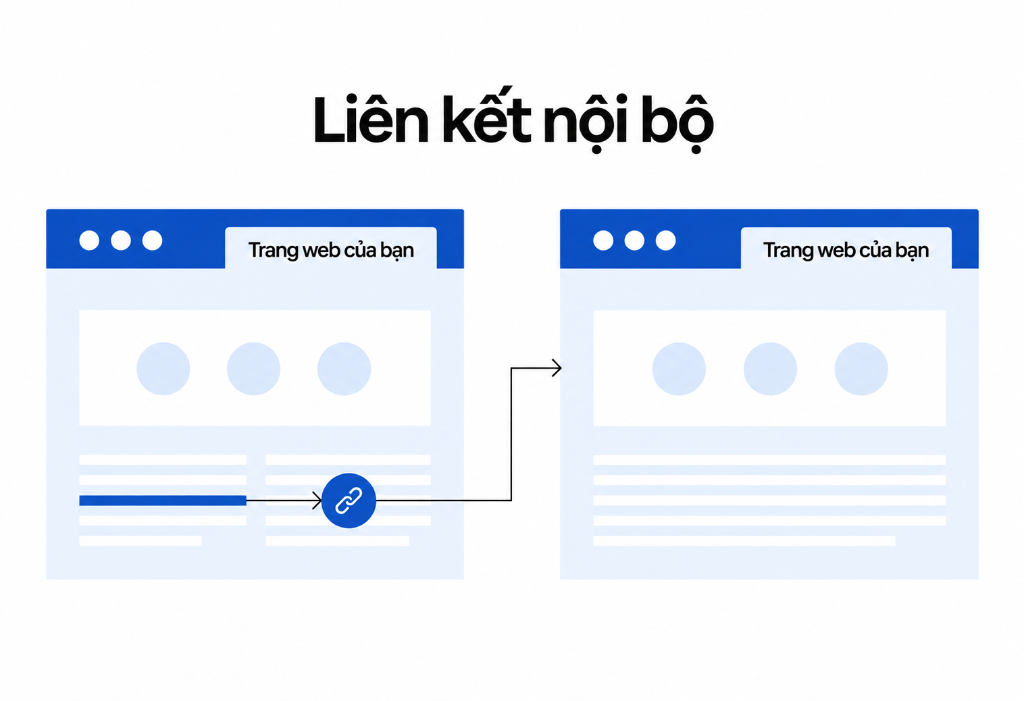 Mô hình liên kết nội bộ Internal Link liên kết giữa các trang trên website