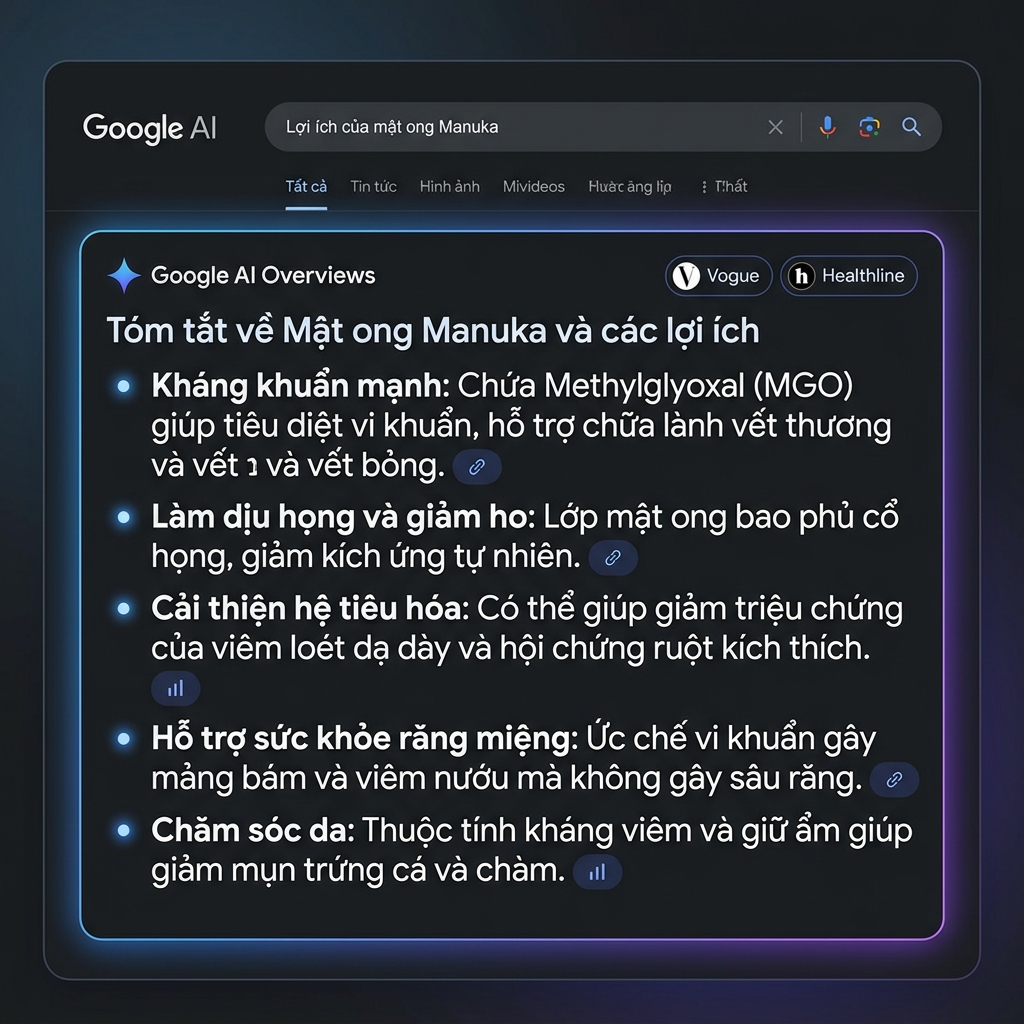 Google AI Overviews trích dẫn từ Vogue