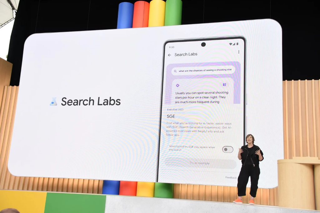 Giới thiệu Google Search Labs và SGE tại sự kiện công nghệ Google IO