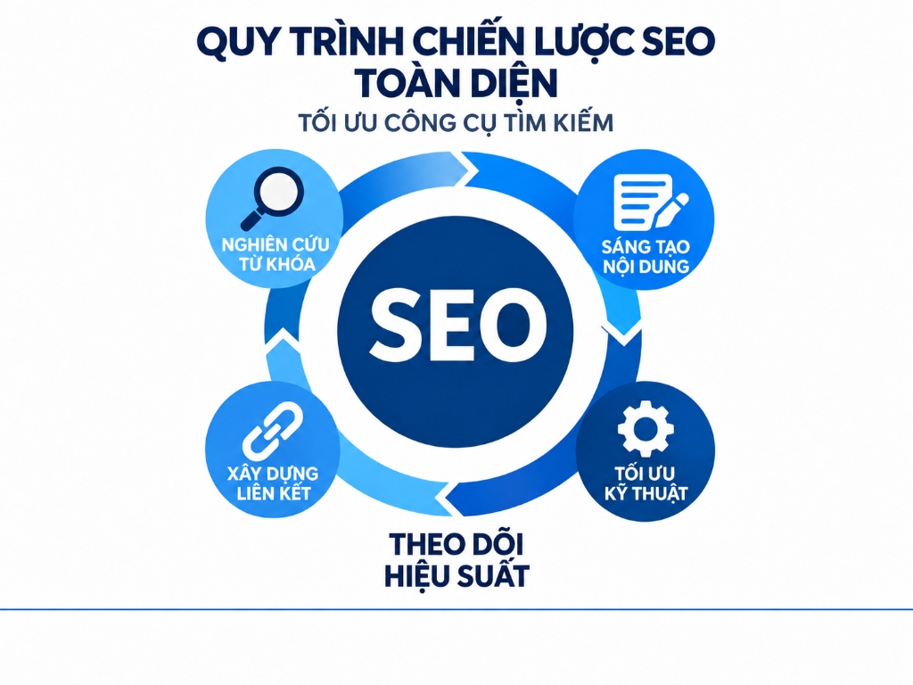 Quy trình chiến lược SEO toàn diện tối ưu công cụ tìm kiếm