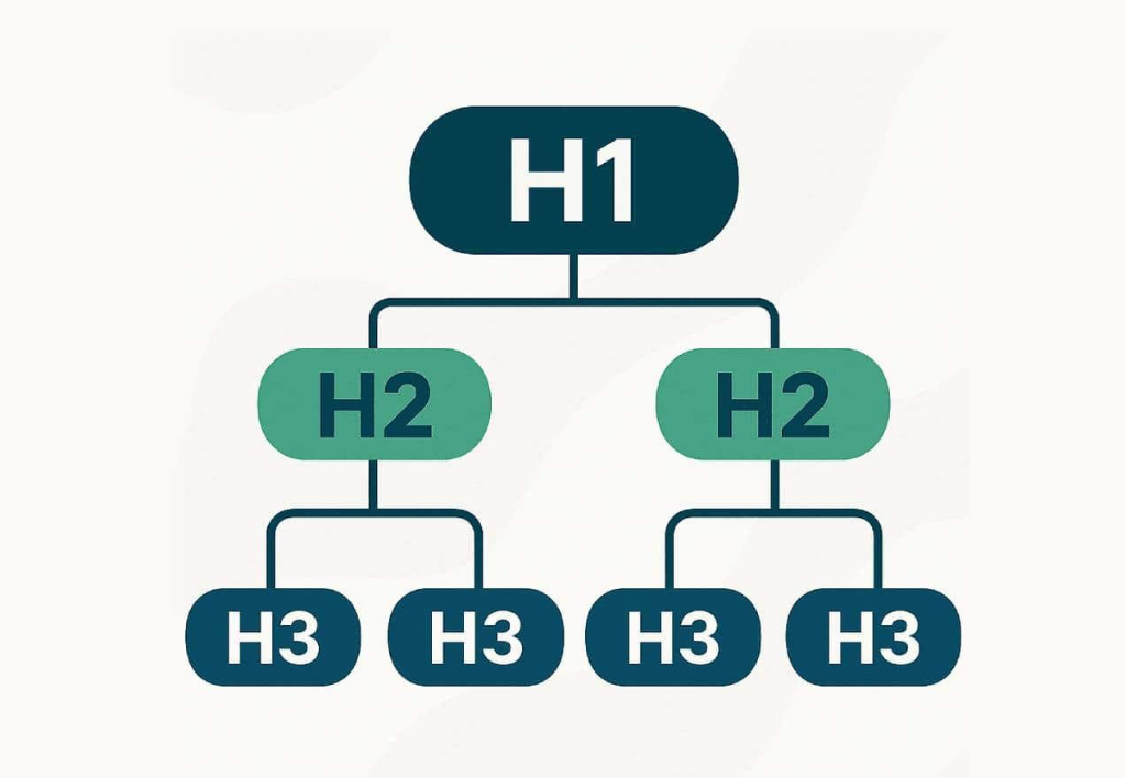 Cấu trúc phân cấp thẻ Heading H1, H2, H3 trong SEO Onpage