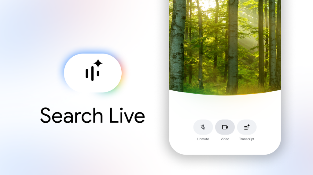 Tính năng Google Search Live cho phép tìm kiếm hội thoại bằng giọng nói trong AI Mode